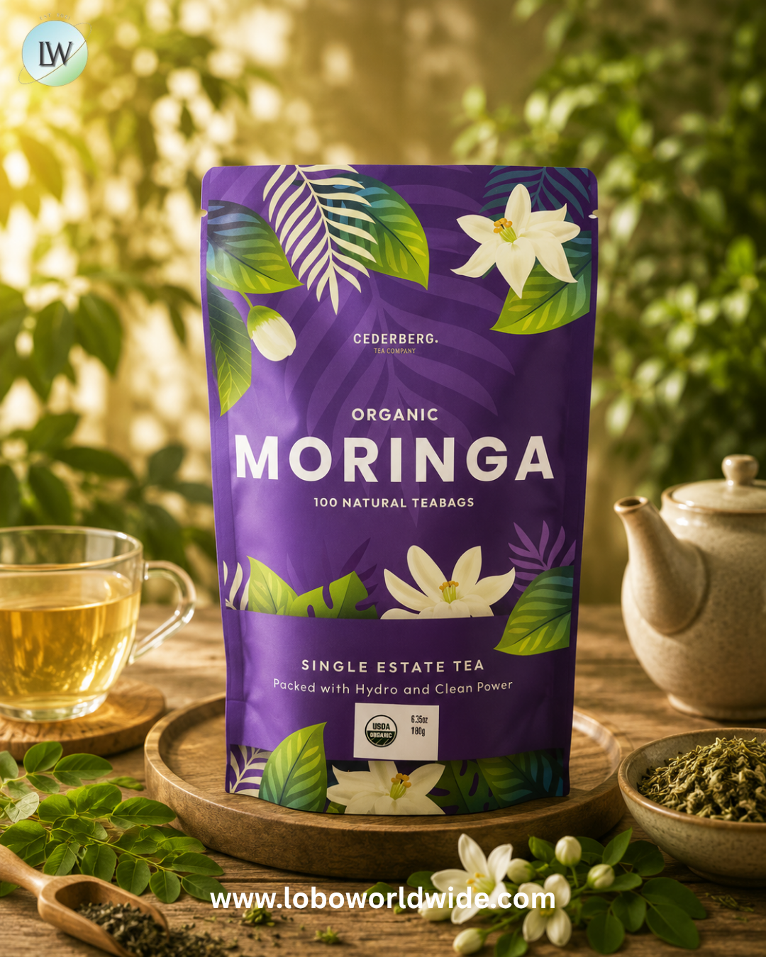 Cederberg Tea Co, Caffeine Free, 100 Natural Tea Bags