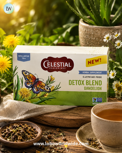 Celestial Seasonings, Detox Blend, Dandelion, Caffeine Free, 16 Tea Bags, 0.96 oz (27 g)