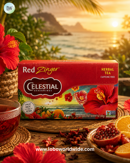 Celestial Seasonings, Herbal Tea, Red Zinger®, Caffeine Free, 20 Tea Bags, 1.7 oz (49 g)