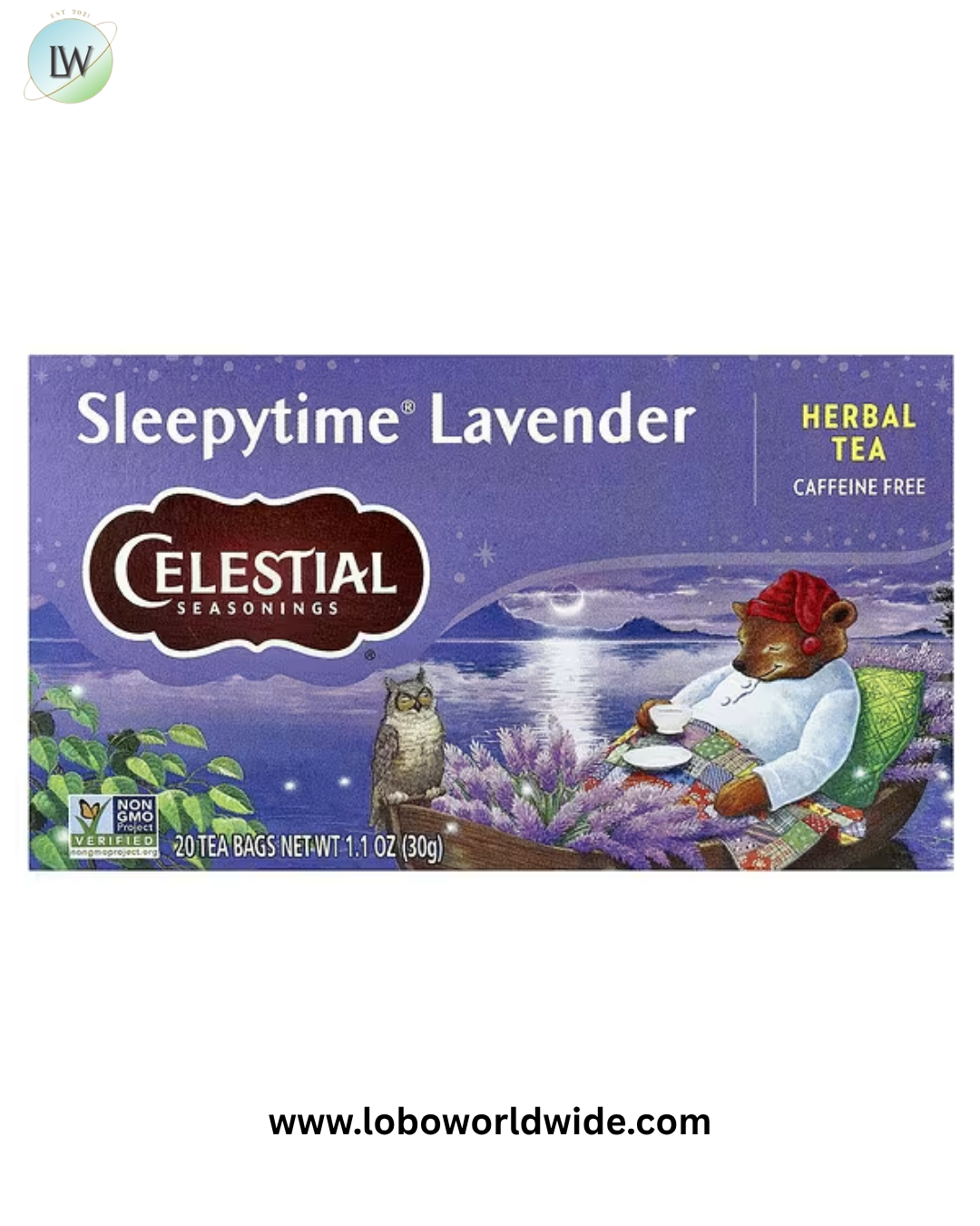 Celestial Seasonings, Herbal Tea, Sleepytime®, Caffeine Free, 20 Tea Bags, 1.1 oz (30 g)