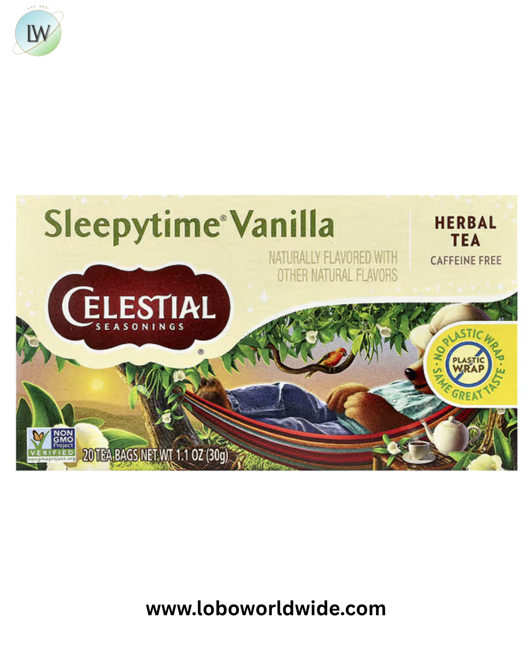 Celestial Seasonings, Herbal Tea, Sleepytime®, Caffeine Free, 20 Tea Bags, 1.1 oz (30 g)