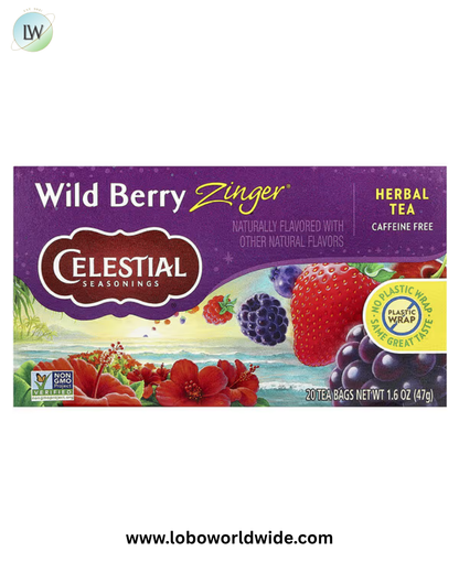 Celestial Seasonings, Herbal Tea, Caffeine Free, 20 Tea Bags, 1.6 oz (47 g)