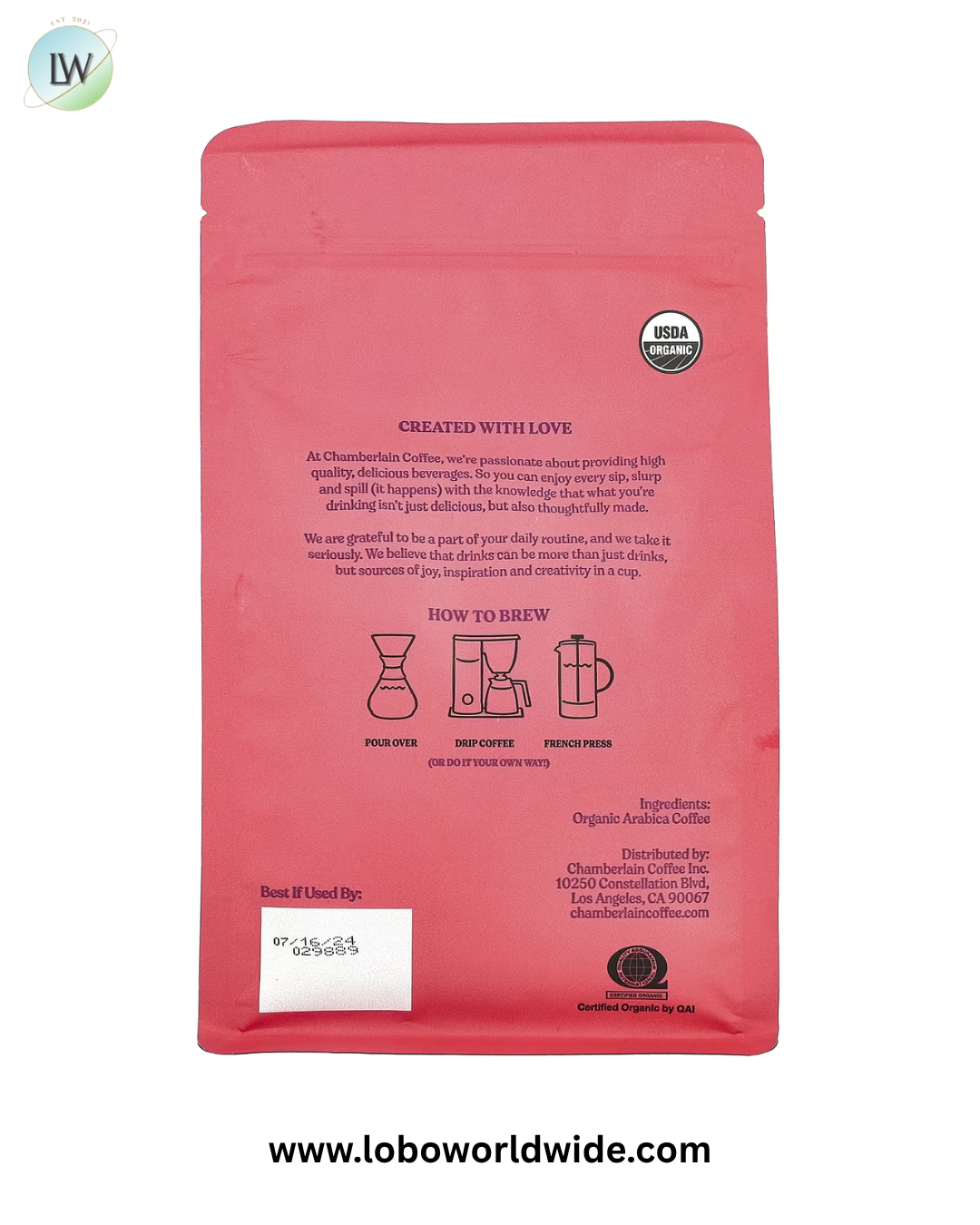 Chamberlain Coffee, Social Dog Blend, Ground, Medium Roast, 12 oz (340 g)