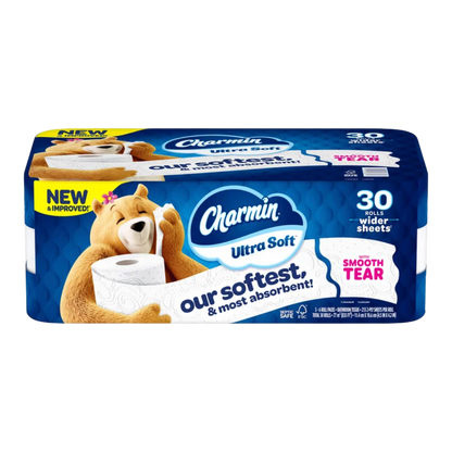 Charmin Ultra Soft Bath Tissue, 2-Ply, 213 Sheets, 30 Rolls