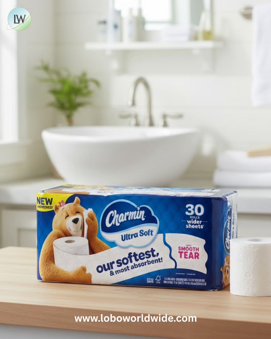Charmin Ultra Soft Bath Tissue, 2-Ply, 213 Sheets, 30 Rolls