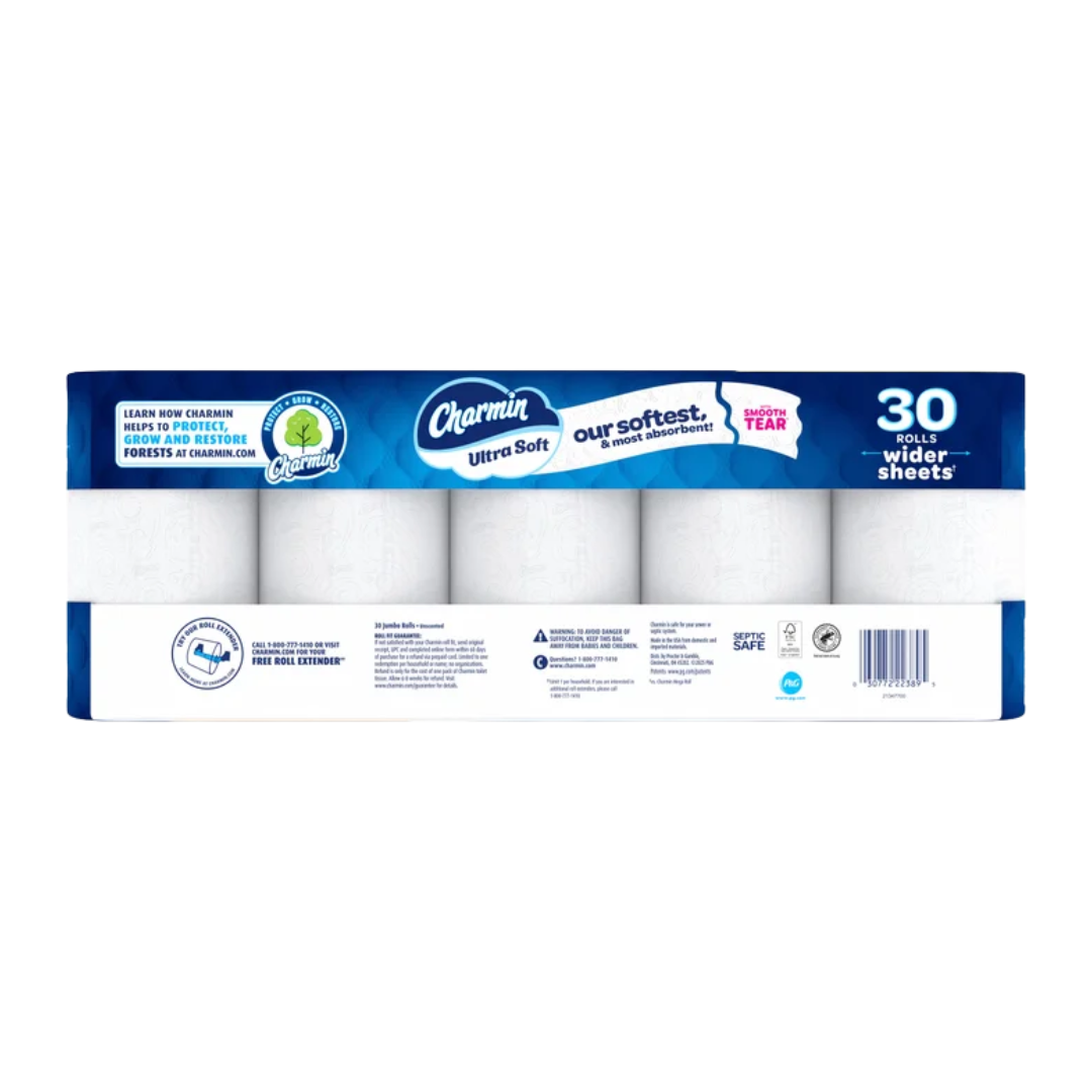 Charmin Ultra Soft Bath Tissue, 2-Ply, 213 Sheets, 30 Rolls
