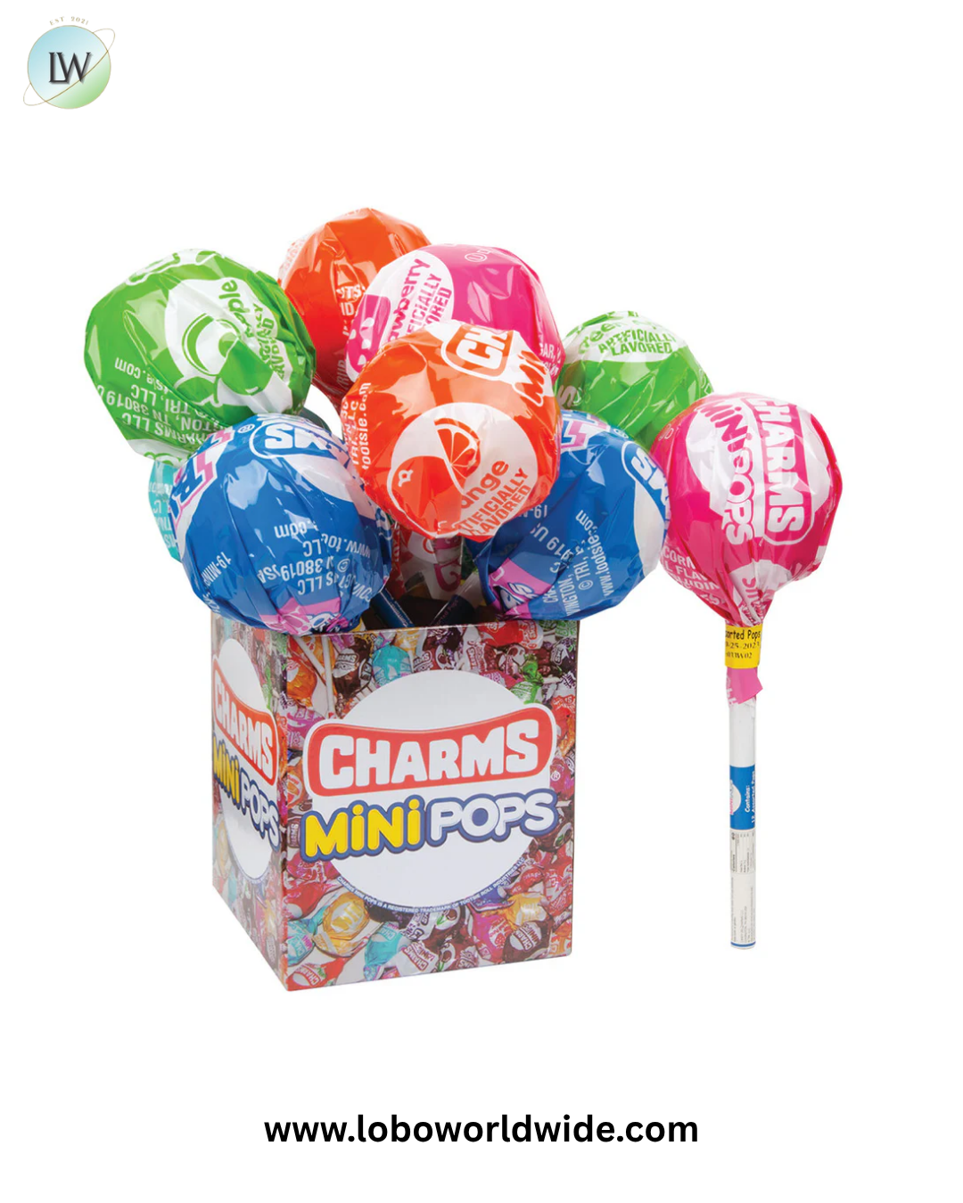 Charms Mega Minis Lollipops - 12ct