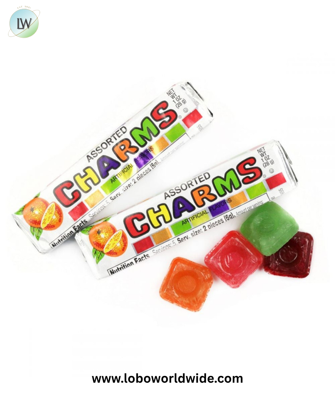 Charms Squares Candy 20 Pack