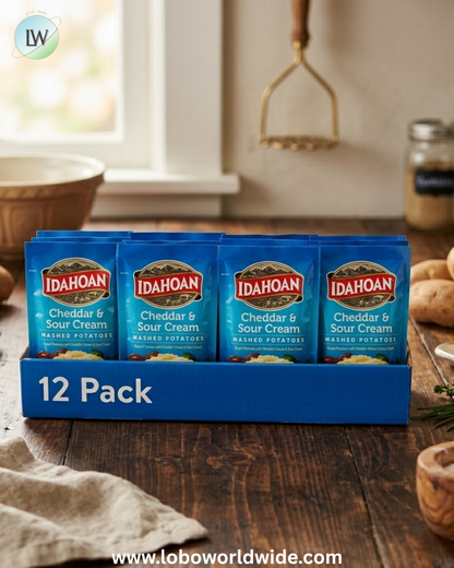 (12 pack) Idahoan Mashed Potatoes Side Dish, 4 oz