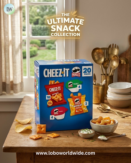 Cheez-It and Pringles Snacks, Grab and Go, Variety Pack, 17.04oz Box (20 Count)