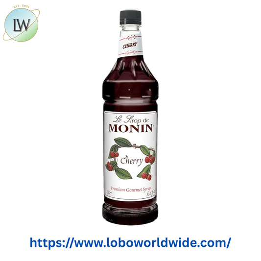 Monin Premium Cherry Flavoring / Fruit Syrup 1 Liter