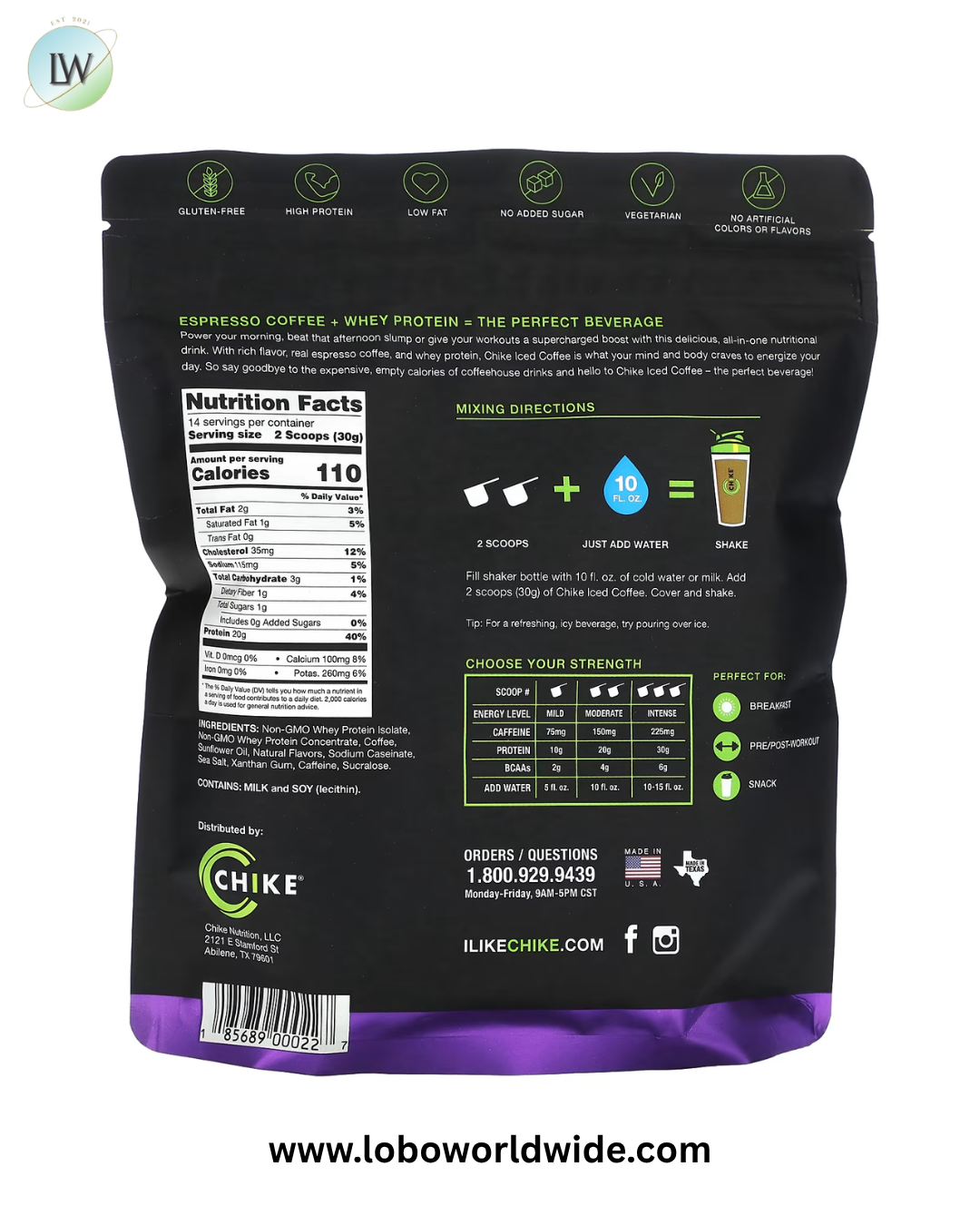 Chike Nutrition, High Protein Iced Coffee, Caramel, 14.8 oz (420 g)