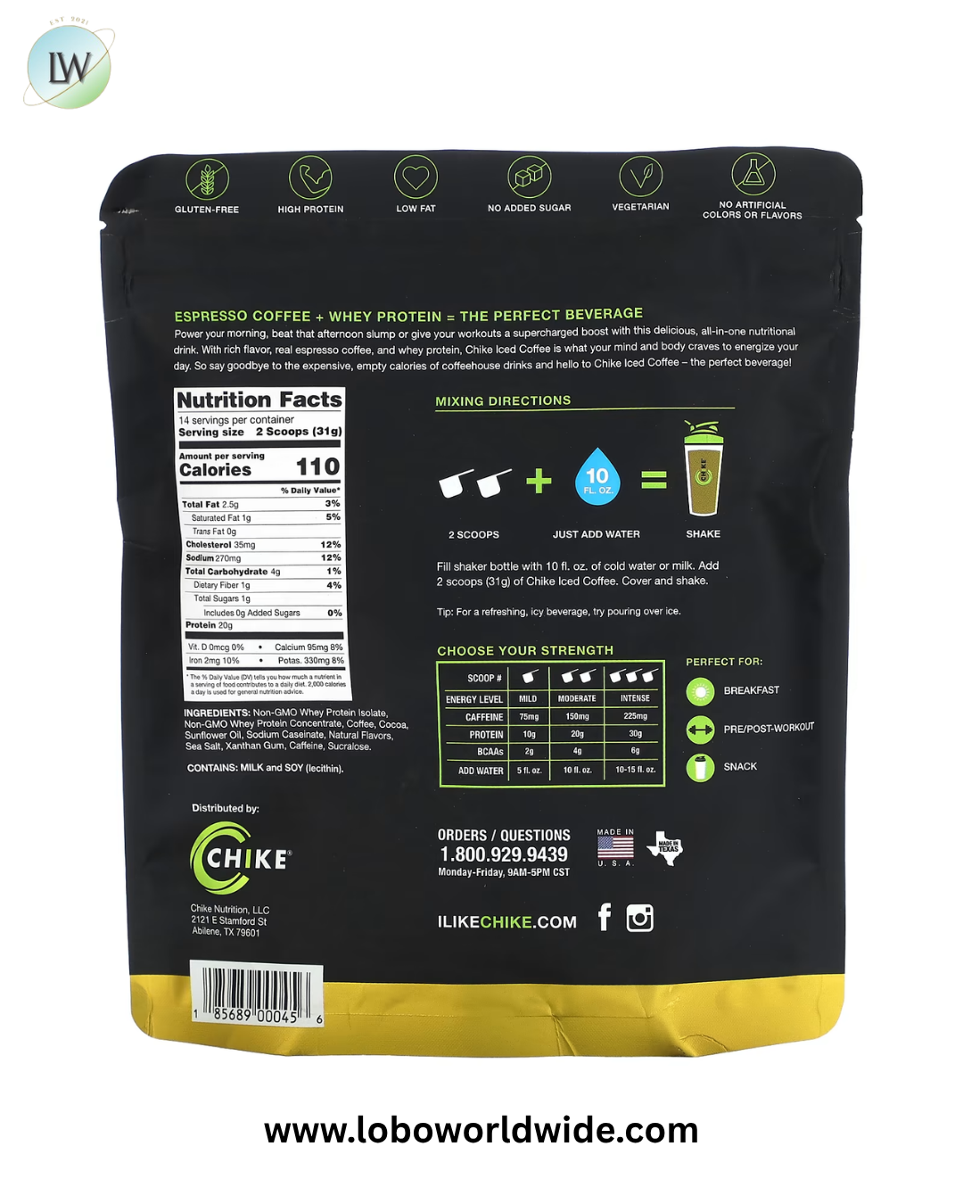 Chike Nutrition, High Protein Iced Coffee, Chocolate Caramel, 15.3 oz (434 g)