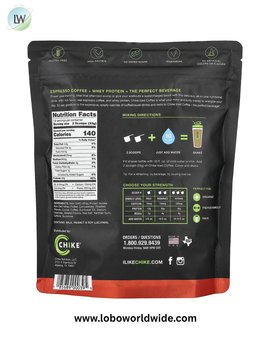 Chike Nutrition, High Protein Iced Coffee, Chocolate Peanut Butter, 1 lb 0.3 oz (462 g)