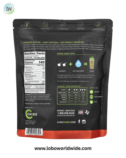 Chike Nutrition, High Protein Iced Coffee, Chocolate Peanut Butter, 1 lb 0.3 oz (462 g)