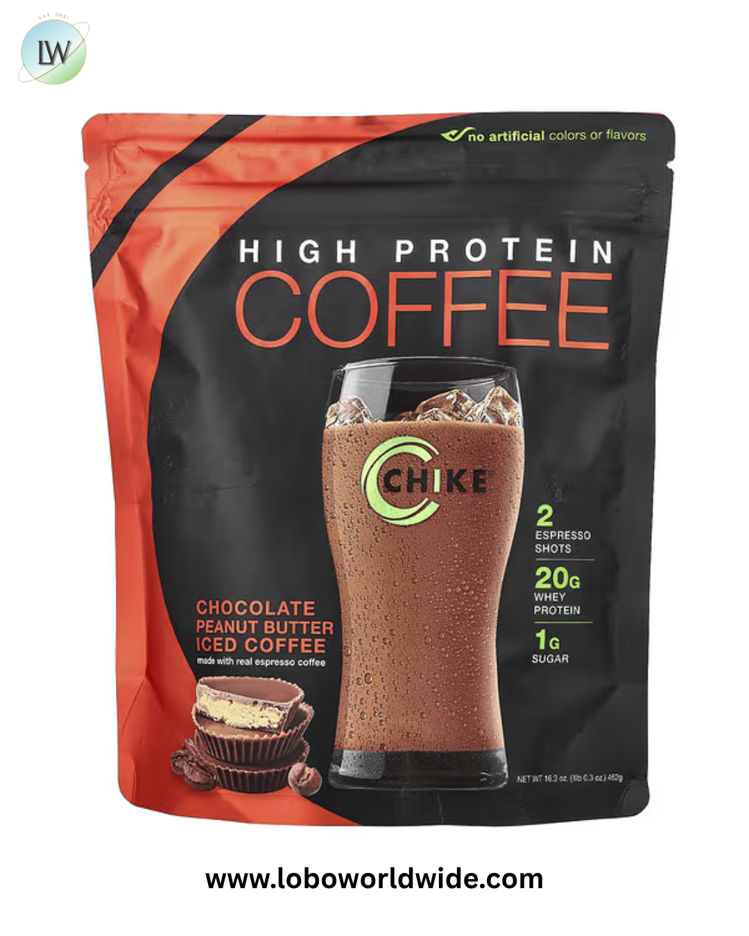 Chike Nutrition, High Protein Iced Coffee, Chocolate Peanut Butter, 1 lb 0.3 oz (462 g)