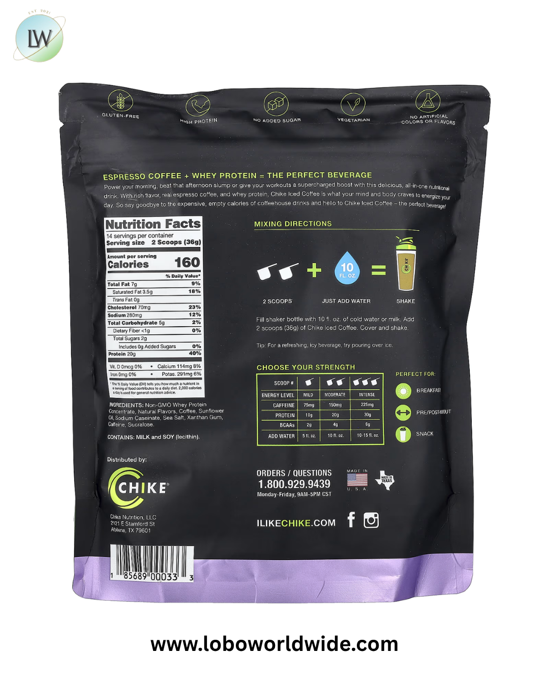 Chike Nutrition, High Protein Iced Coffee, Sweet Cream, 1 lb 1.8 oz (504 g)