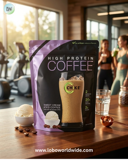 Chike Nutrition, High Protein Iced Coffee, Sweet Cream, 1 lb 1.8 oz (504 g)