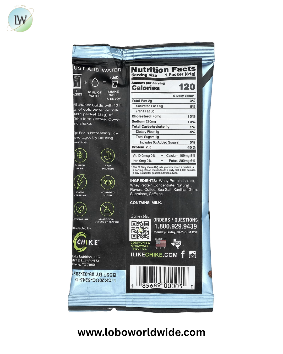 Chike Nutrition, Protein Iced Coffee, Original, 12 Packets, 1.09 oz (31 g) Each