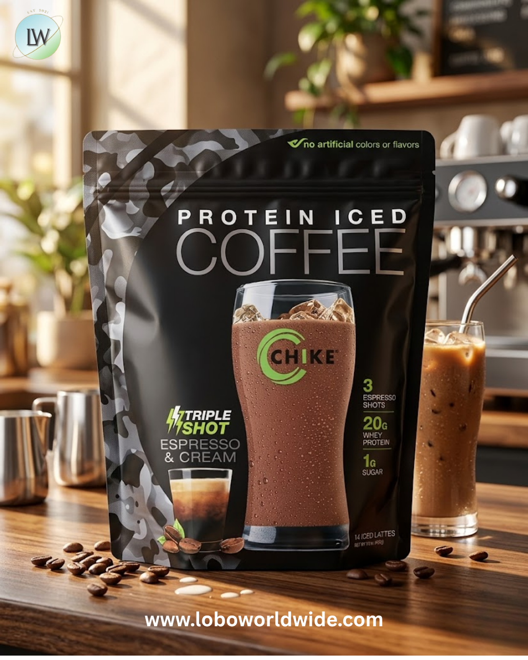 Chike Nutrition, Protein Iced Coffee, Triple Shot, Espresso & Cream, 15.8 oz (448 g)