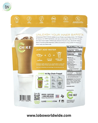 Chike Nutrition, Protein Iced Coffee, Vanilla Latte, 16.3 oz (462 g)