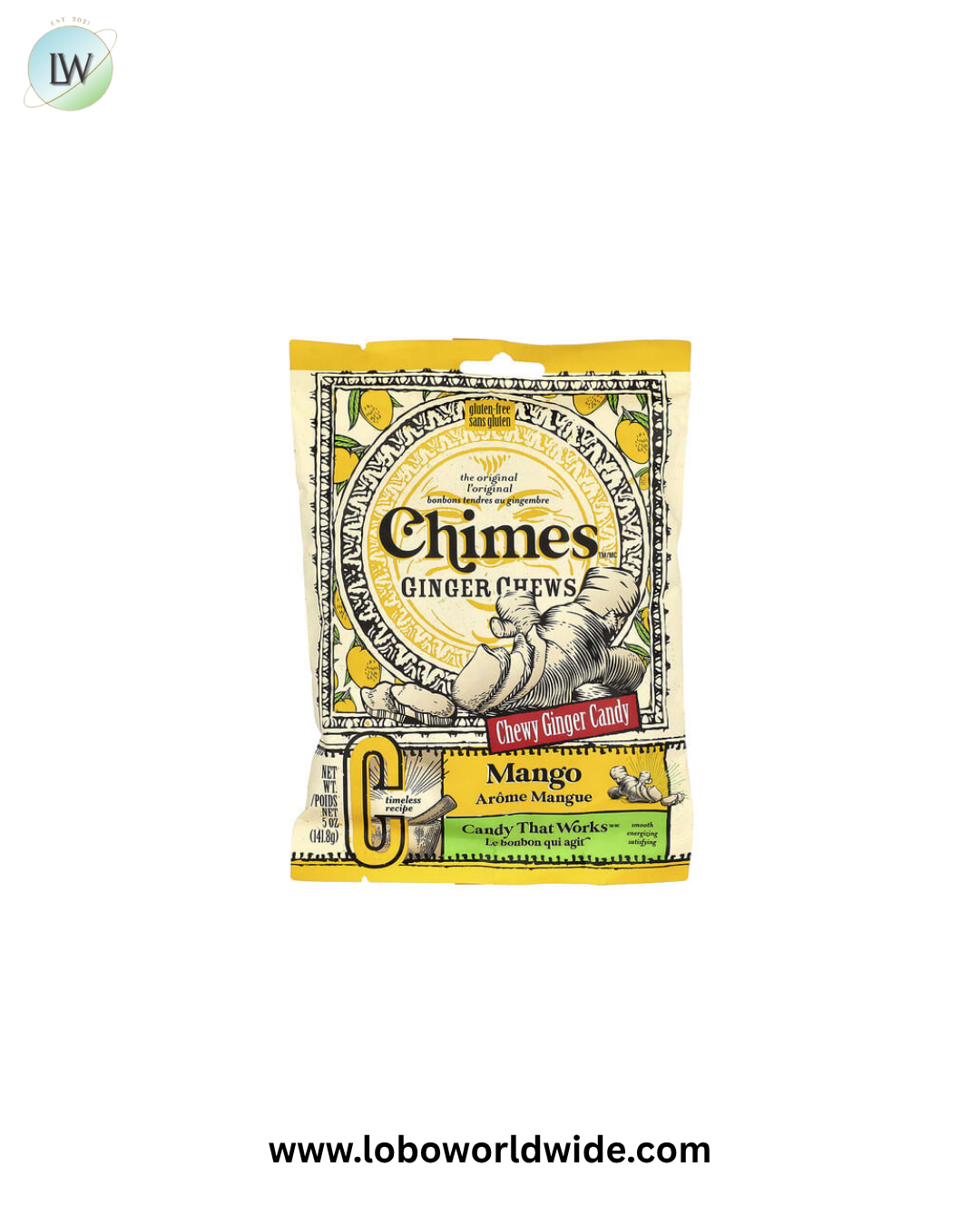 Chimes, Ginger Chews, 5 oz (141.8 g)