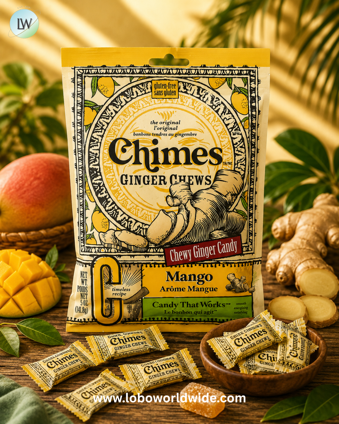 Chimes, Ginger Chews, 5 oz (141.8 g)
