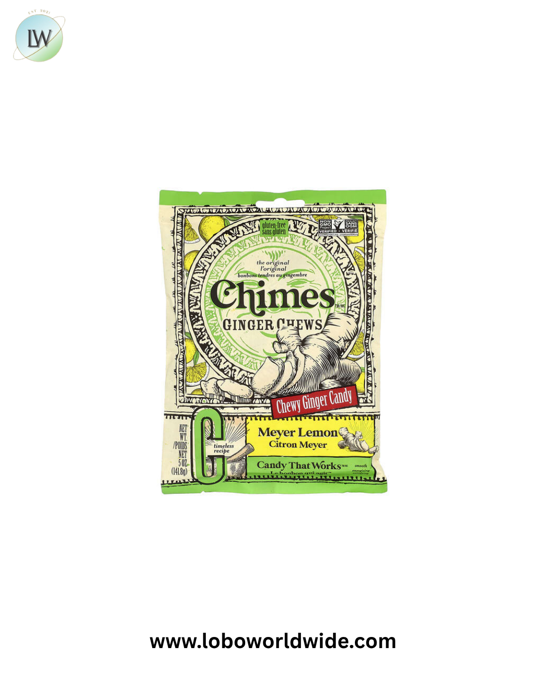 Chimes, Ginger Chews, 5 oz (141.8 g)