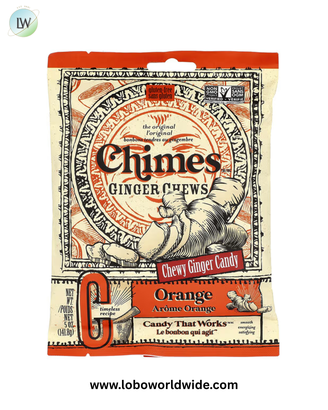 Chimes, Ginger Chews, 5 oz (141.8 g)