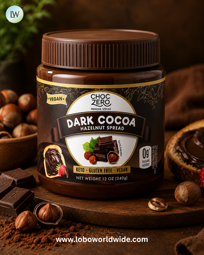 ChocZero, Cocoa Hazelnut Spread, 12 oz (340 g)