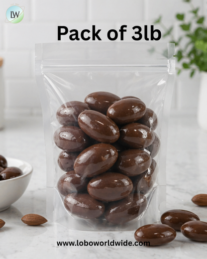 Chocolate Covered Almonds, No Sugar Added