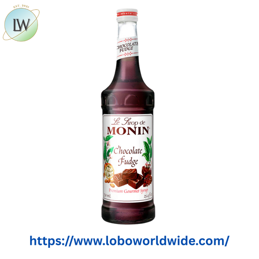 Monin Premium Chocolate Fudge Flavoring Syrup 750 mL
