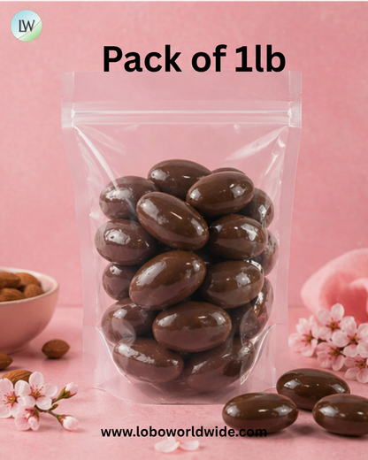 Chocolate Covered Almonds, No Sugar Added