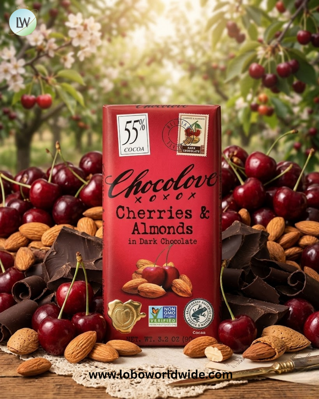 Chocolove, Dark Chocolate, 55% Cocoa