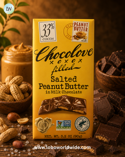 Chocolove, 33% Cocoa, 3.2 oz (90 g)