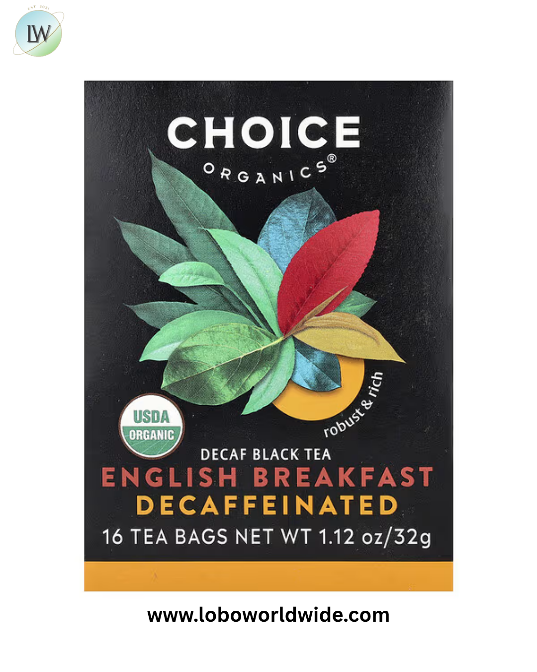 Choice Organics, Black Tea, 16 Tea Bags