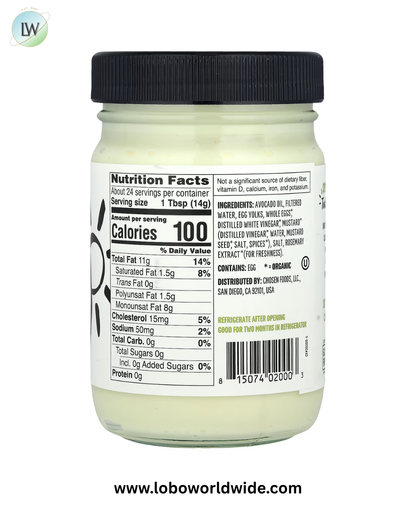 Chosen Foods, Classic Mayo Made With 100% Pure Avocado Oil , 12 fl oz (355 ml)