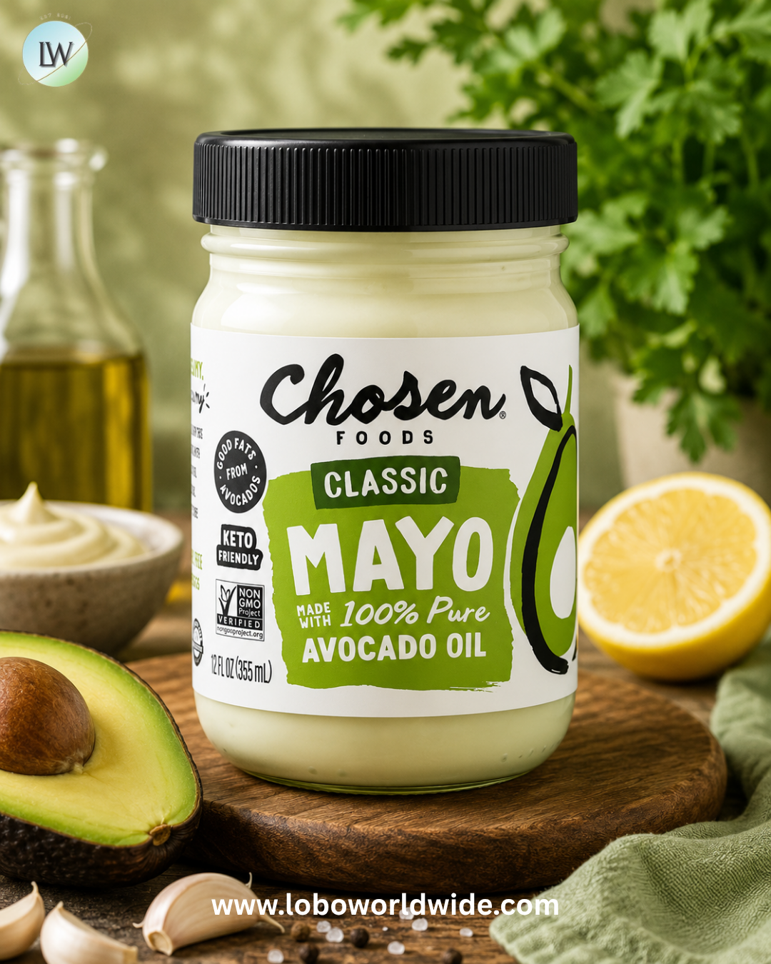 Chosen Foods, Classic Mayo Made With 100% Pure Avocado Oil , 12 fl oz (355 ml)