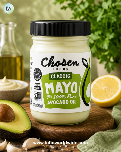 Chosen Foods, Classic Mayo Made With 100% Pure Avocado Oil , 12 fl oz (355 ml)