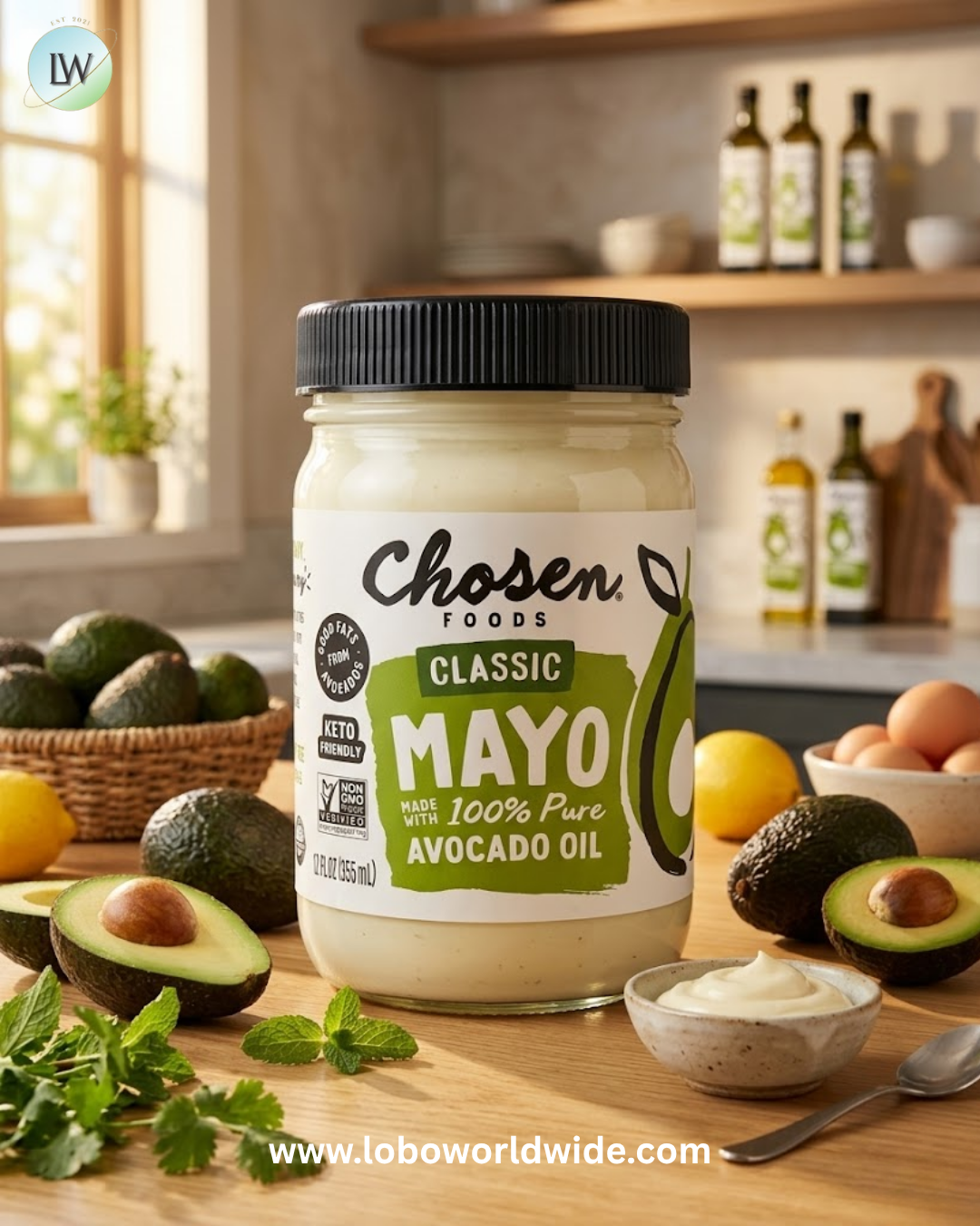 Chosen Foods, Classic Mayo Made With 100% Pure Avocado Oil , 12 fl oz (355 ml)