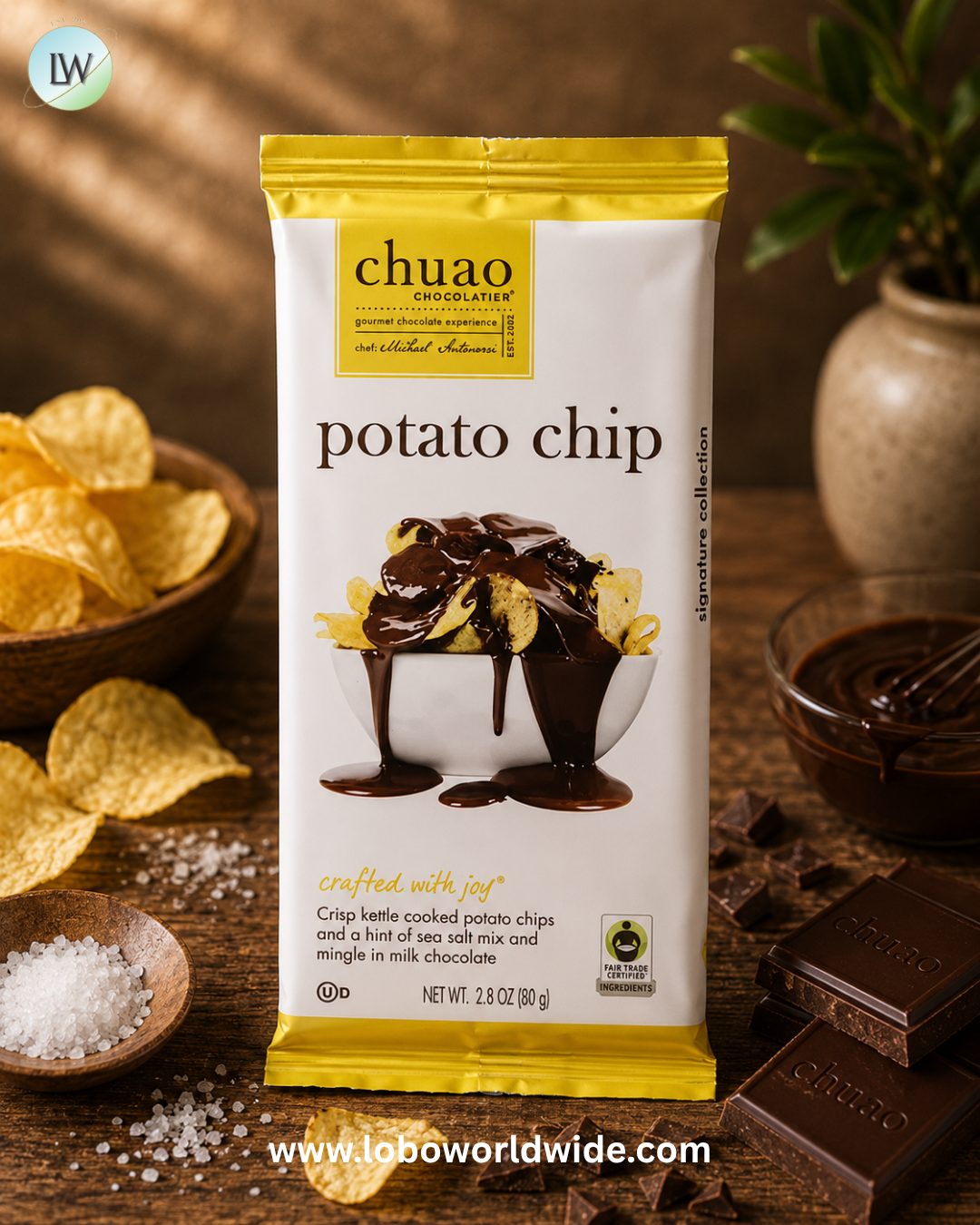 Chuao Chocolatier, Milk Chocolate Bar, 2.8 oz (80 g)