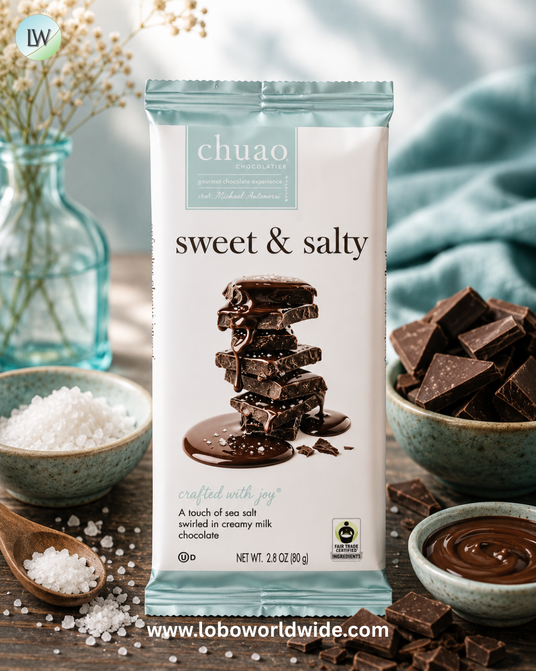 Chuao Chocolatier, Milk Chocolate Bar, 2.8 oz (80 g)