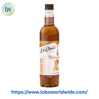 DaVinci Gourmet All-Natural Cinnamon Bark Flavoring Syrup 750 mL