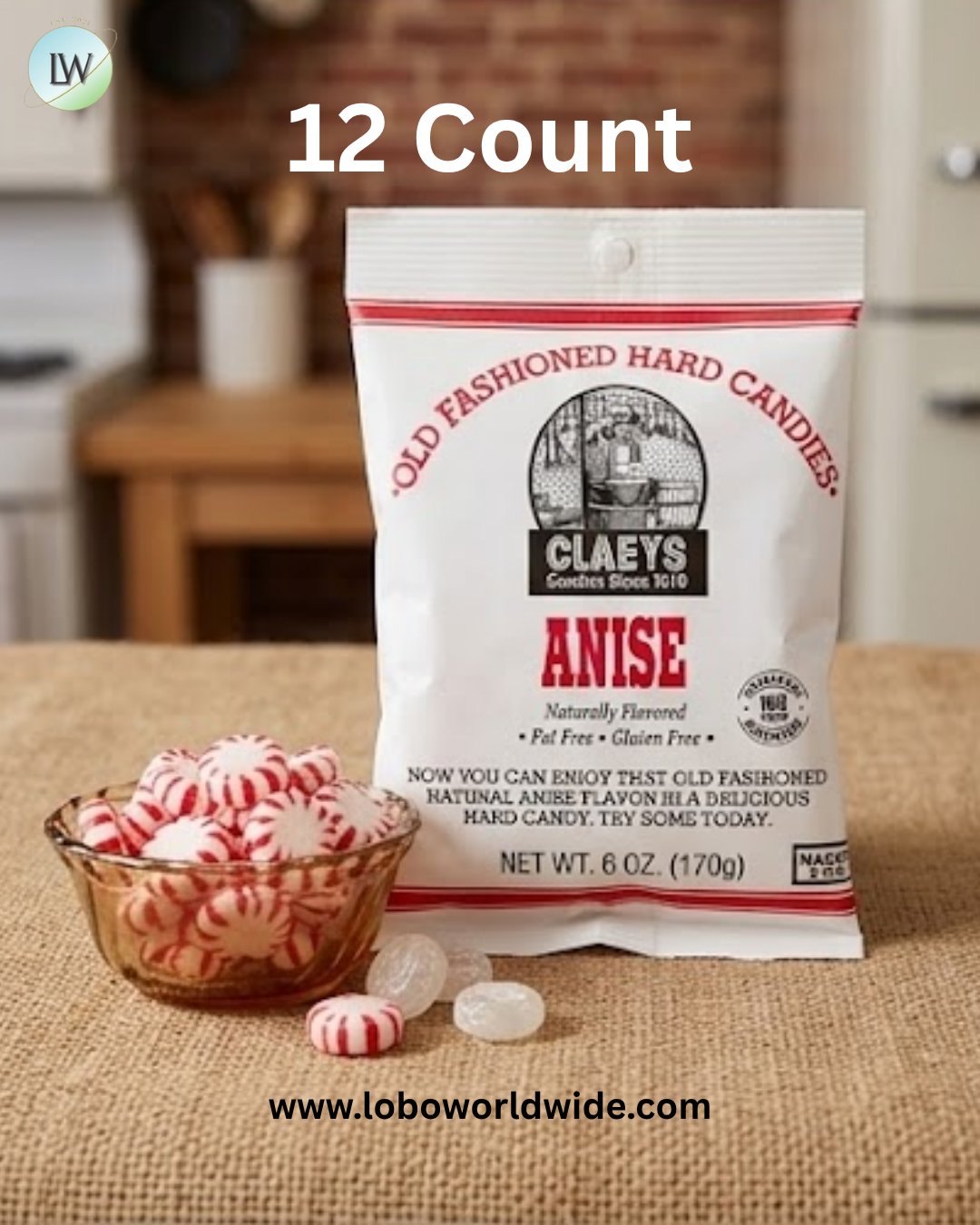 Claey's Hard Candy Drops Anise 6oz Bag