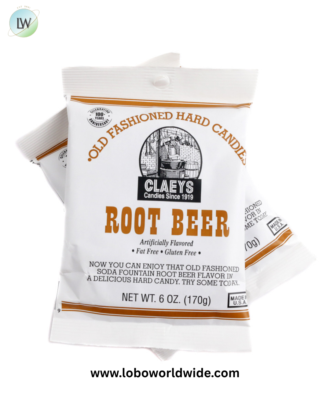 Claey's Hard Candy Drops Root Beer 6oz Bag