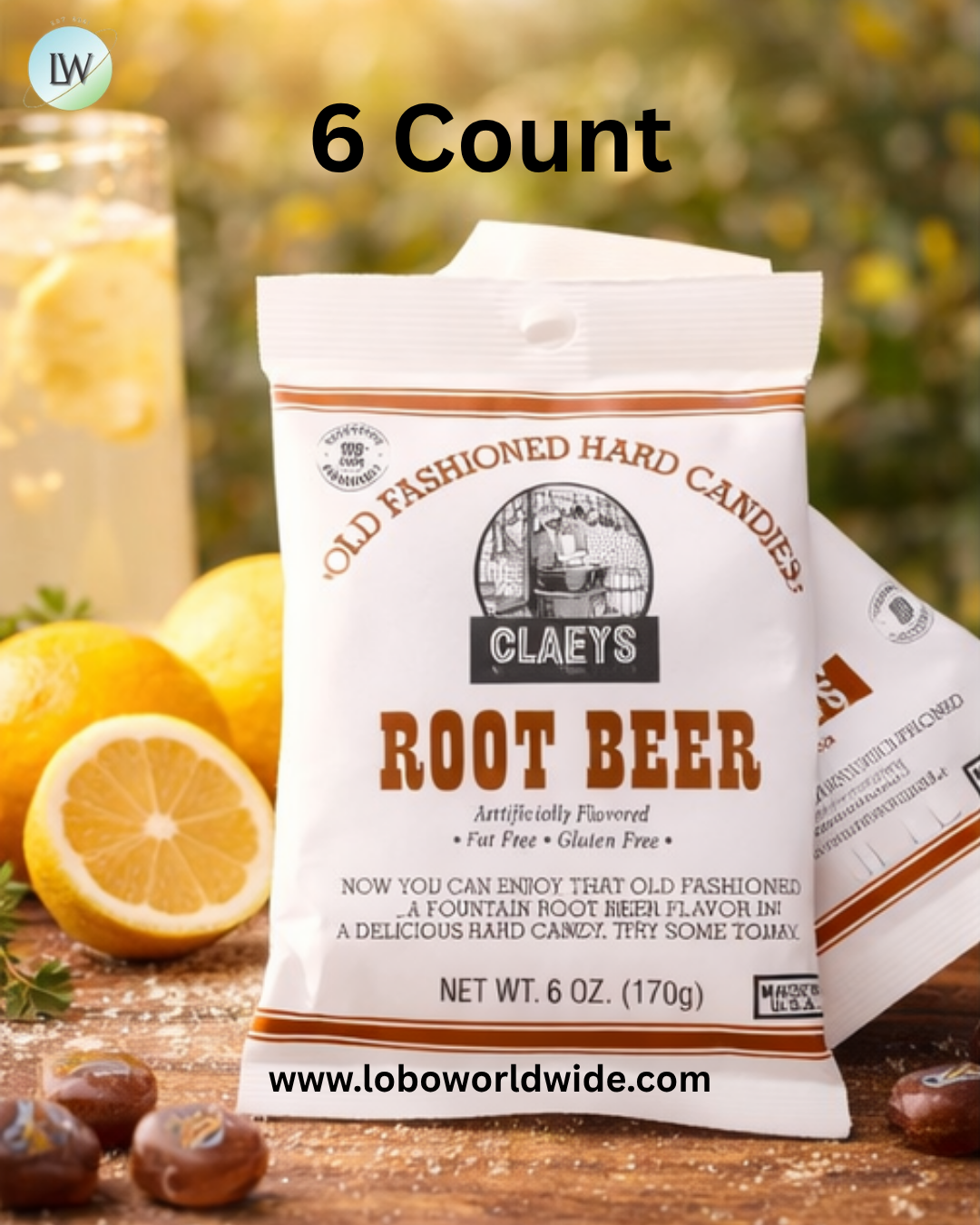 Claey's Hard Candy Drops Root Beer 6oz Bag