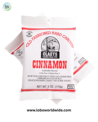 Claey's Hard Candy Drops Cinnamon 6oz Bag