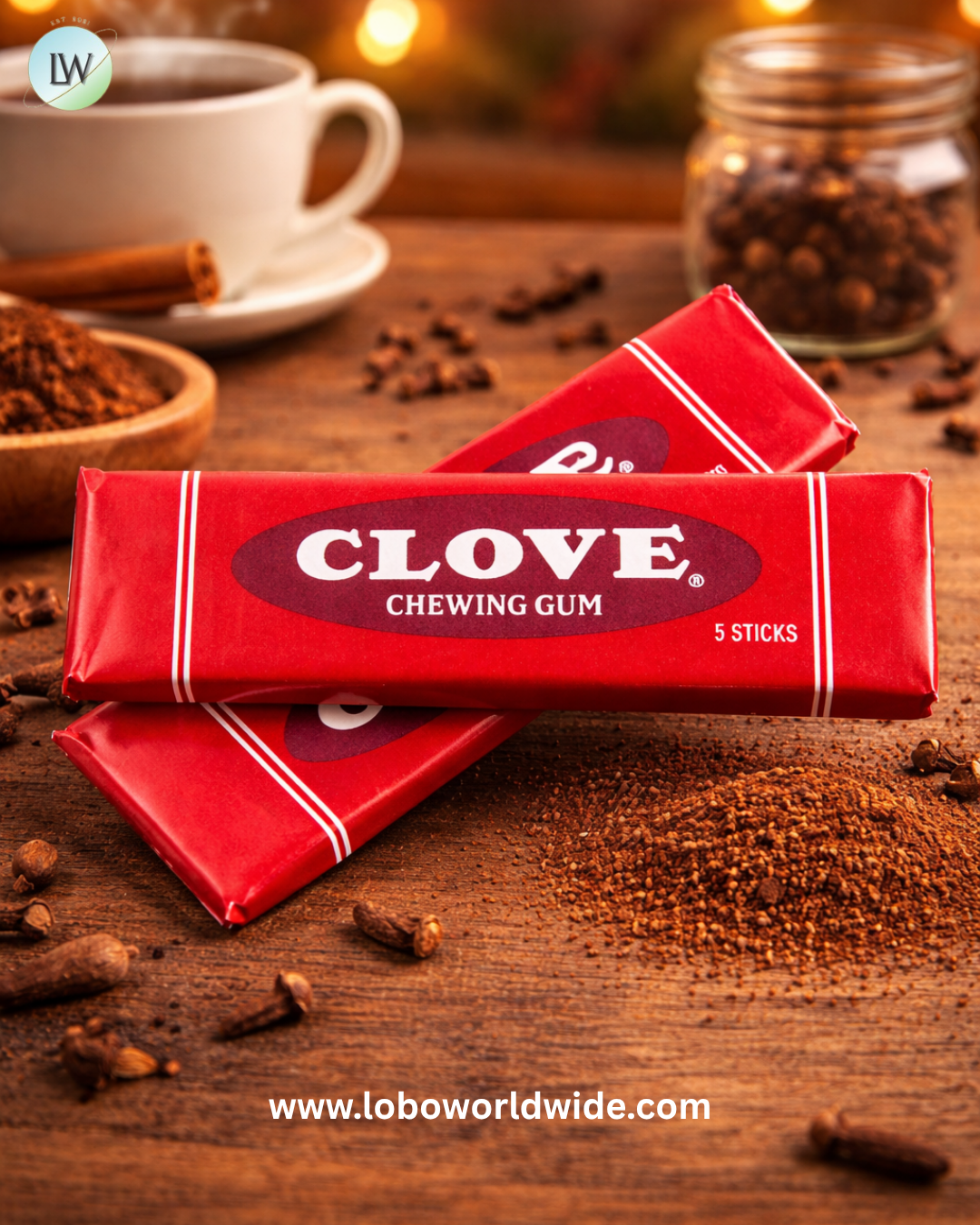 Clove Chewing Gum 20 Pack