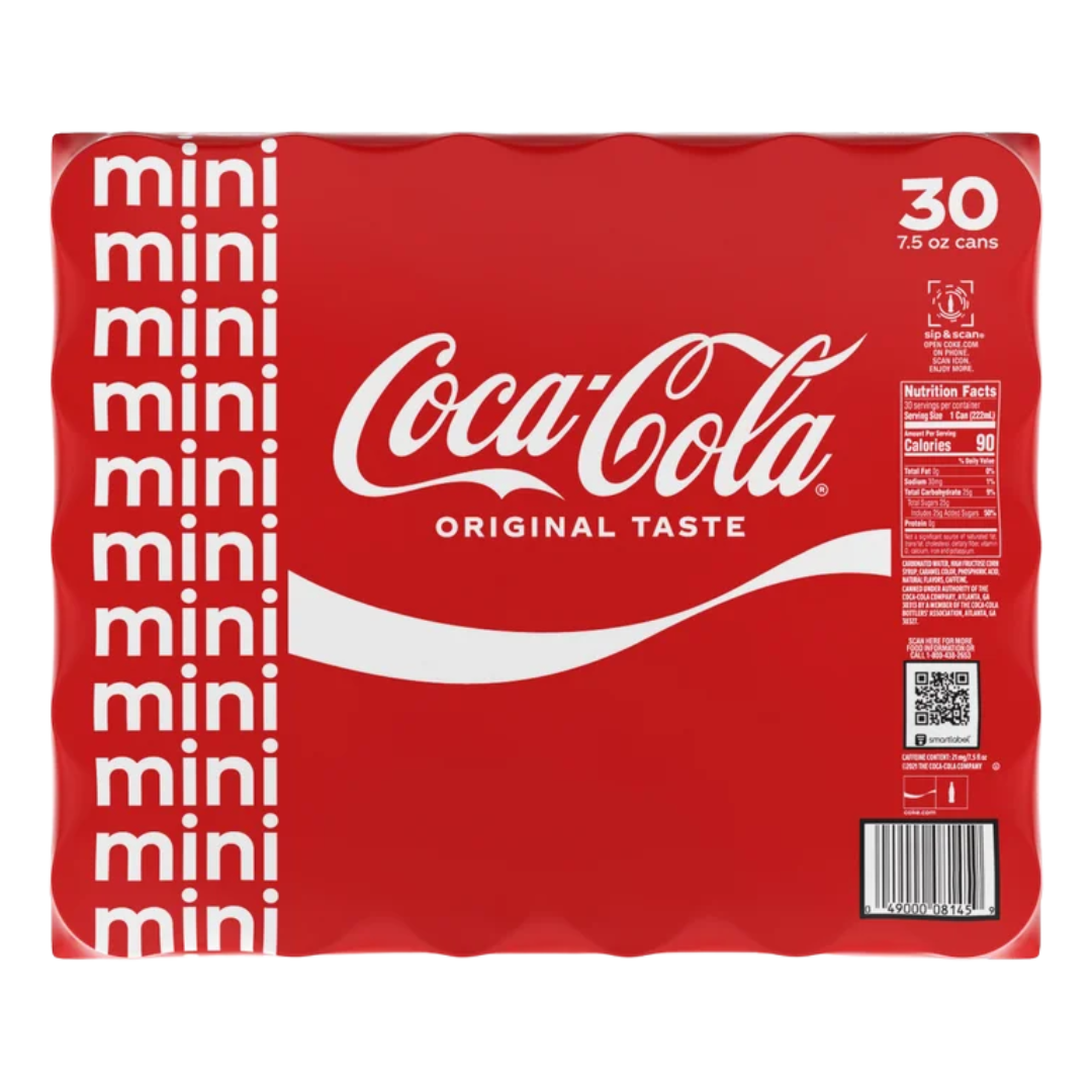 Coca-Cola Mini, 7.5 fl oz, 30-count