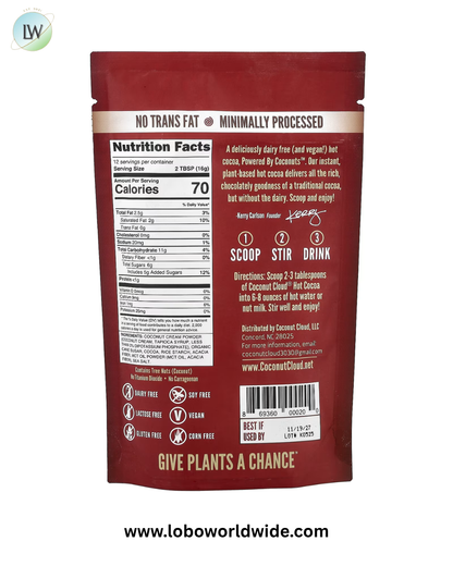 Coconut Cloud, Vegan Hot Cocoa, 7 oz (198 g)